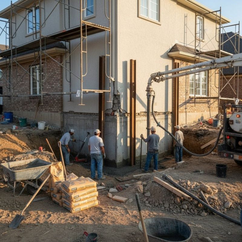 Local House Foundation Repair pros at work